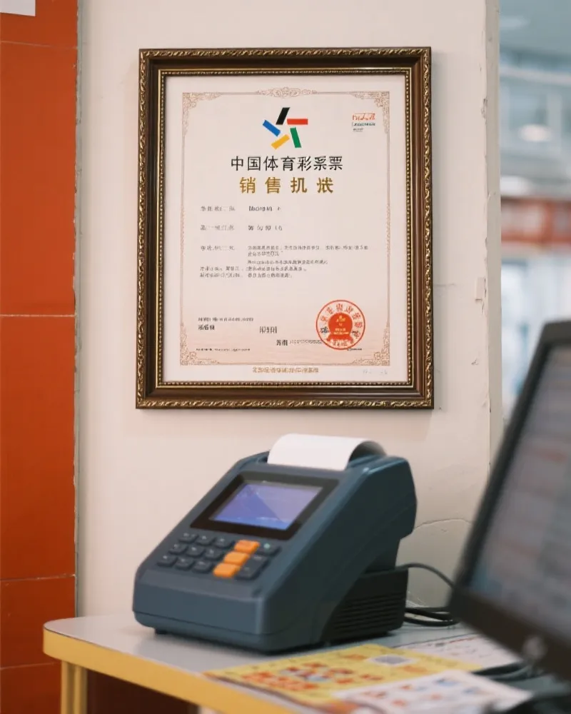 体彩正规标识与终端机